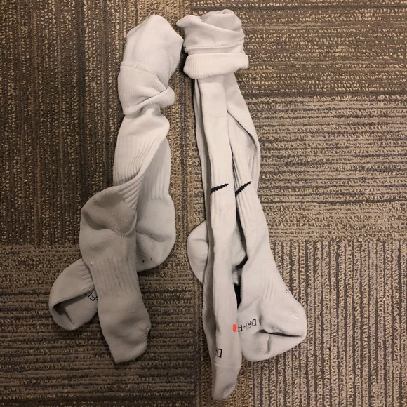 Gray Nike Soccer Socks - Picture 2 of 2